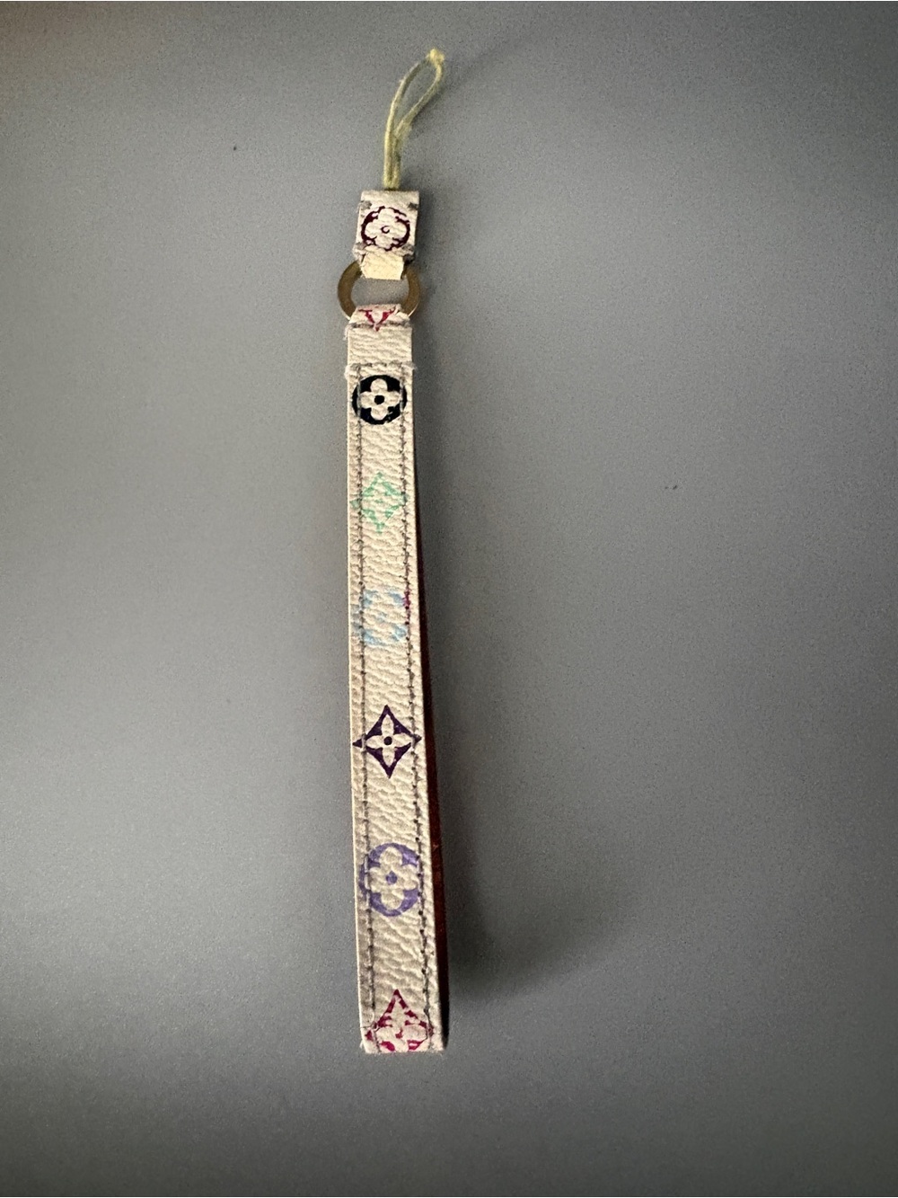 Louis Vuitton Murakami Multicolor White Phone Strap Dragonne